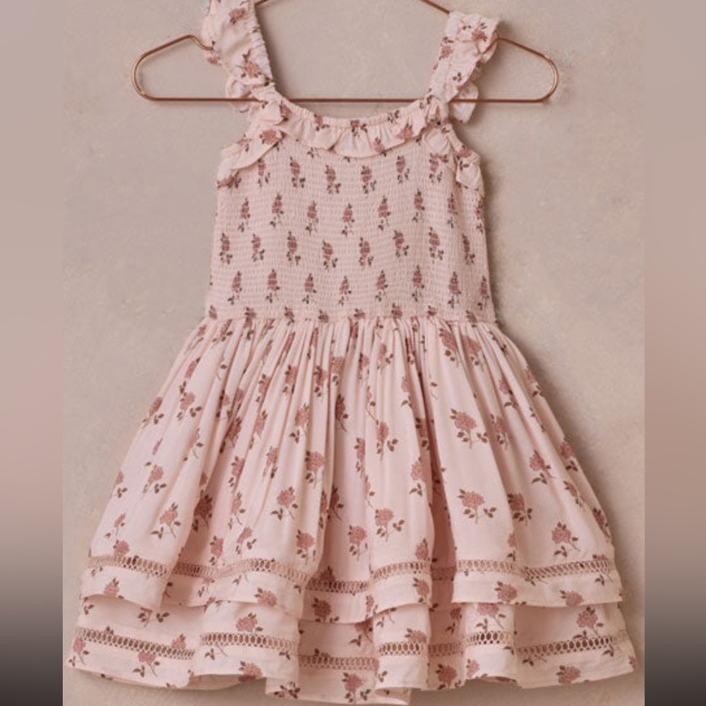 Floral Noralee Pink Sleeveless Dress size 2 and 4 T worn once